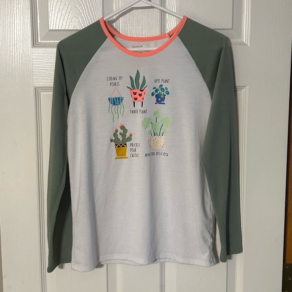 Kids Green and White‎ Long Sleeve Shirt by Cat & Jack